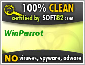 Soft82 100% Clean Award For WinParrot